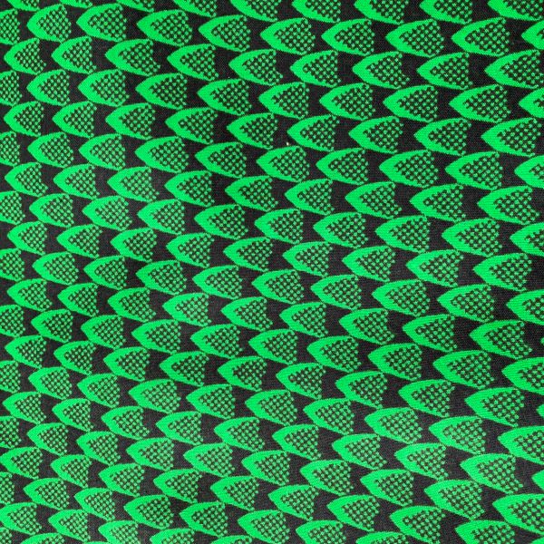 Tissu wax "écailles vertes"