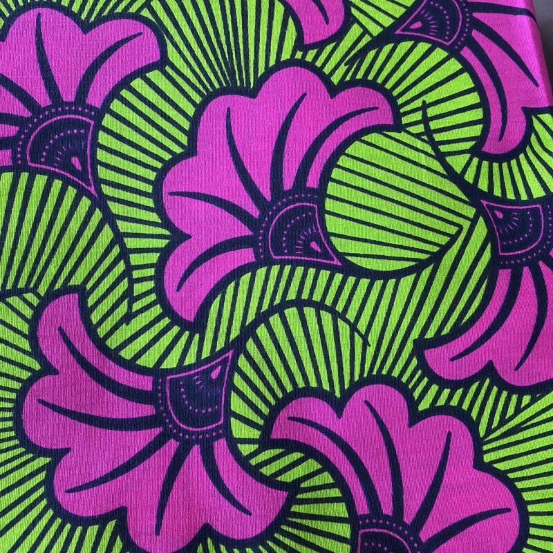 Tissu wax " Fleurs de mariage"