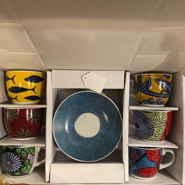 Service à café motifs wax