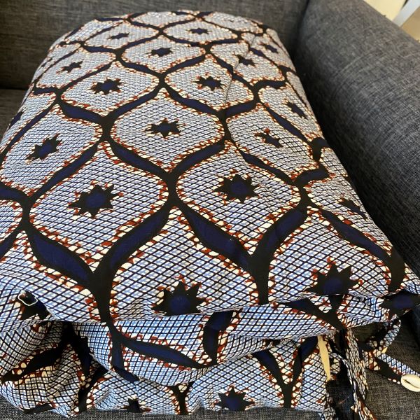 Plaid-couverture en wax